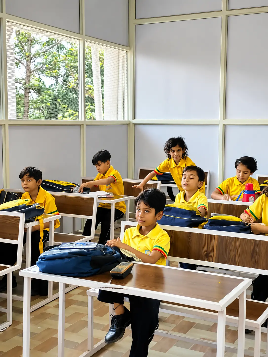Brain Discovery Global School students learning in their classroom