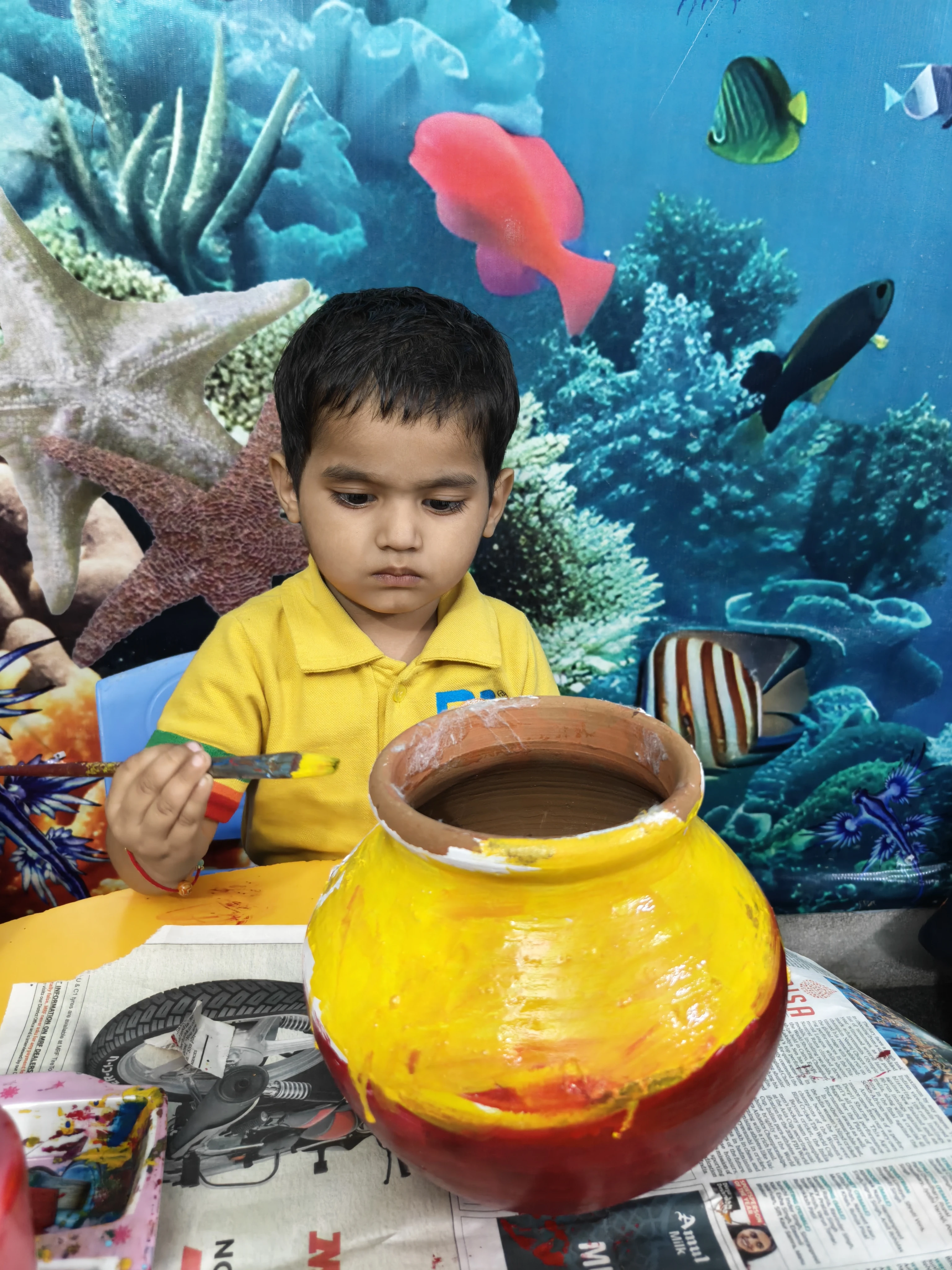 Children creating special memories during the Janmashtami celebration