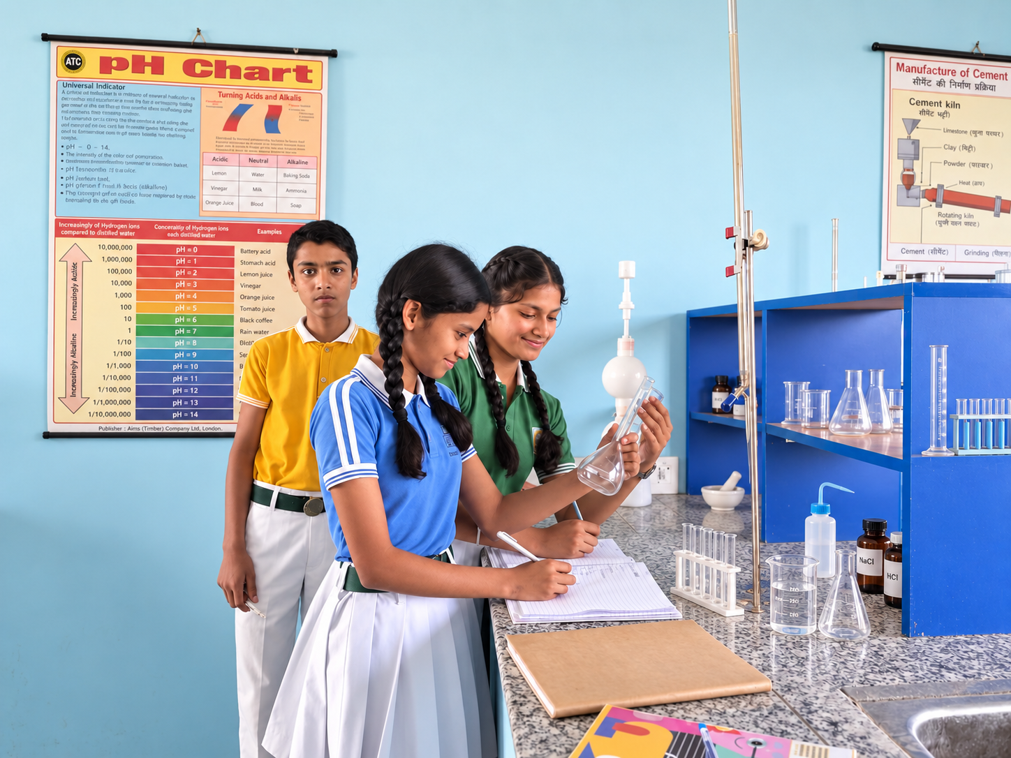 Modern science laboratory